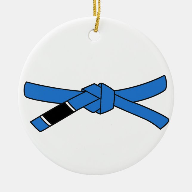 BJJ Blue bälte ornament (Framsidan)