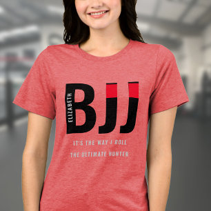 BJJ Brasilian Jiu Jitsu Add Namn Woman's T Shirt