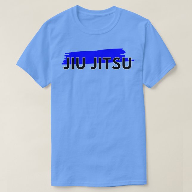 Bjj Brasilian Jiu Jitsu Blue Bälte T Shirt (Design framsida)
