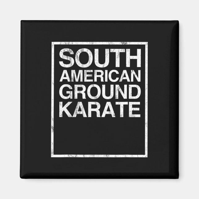 Bjj Brasilian Jiu Jitsu Sydamerika Ground Kara Magnet (Framsidan)
