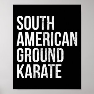 Bjj Brasilian Jiu Jitsu Sydamerika Ground Kara Poster