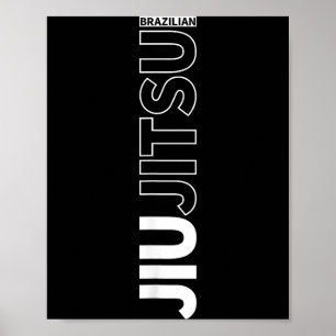 BJJ Brasiliansk Jiu Jitsu Jujitsu Grappling MMA Poster