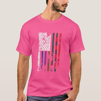 Bjj Brazilian Jiu Jitsu Distress American Flagga G T Shirt