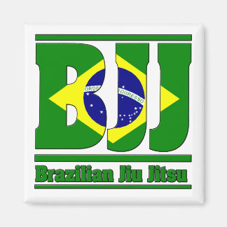 BJJ Brazilian Jiu Jitsu Flagga MMA Magnet