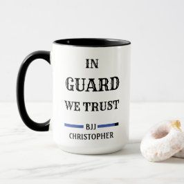 BJJ Brazilian Jiu Jitsu Guard Trust Blue Bälte Mugg