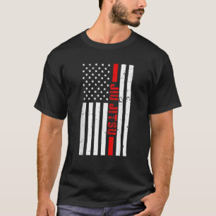 BJJ Brazilian Jiu Jitsu USA American Flagga T Shir Shirt