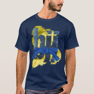 Bjj Brazilian Jiujitsu Blue bälte Long 1 T Shirt