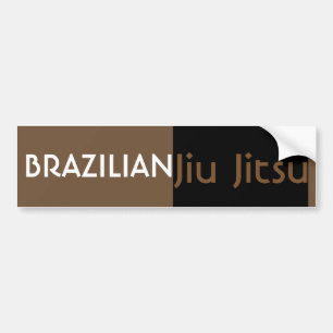 BJJ Brown Bälte Bumper Sticker Bildekal