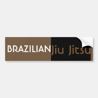 BJJ Brown Bälte Bumper Sticker Bildekal