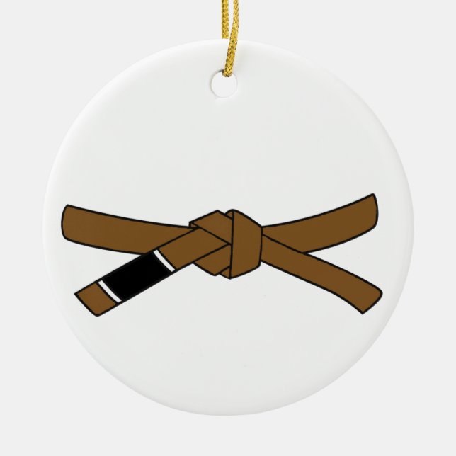 BJJ Brown bälte ornament Brazilian Jiu-jitsu (Framsidan)