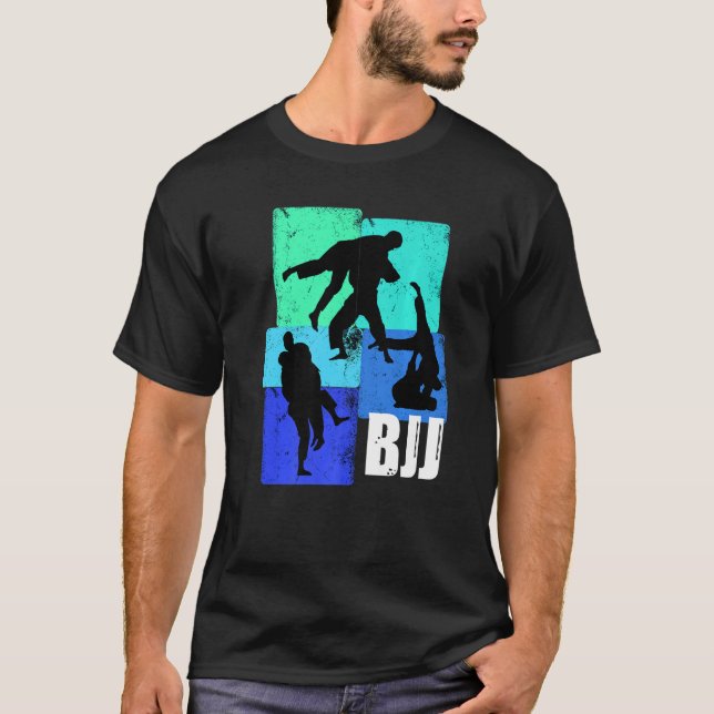 BJJ Clothing for Brazilian Jiu Jitsu Practicioner T Shirt (Framsida)