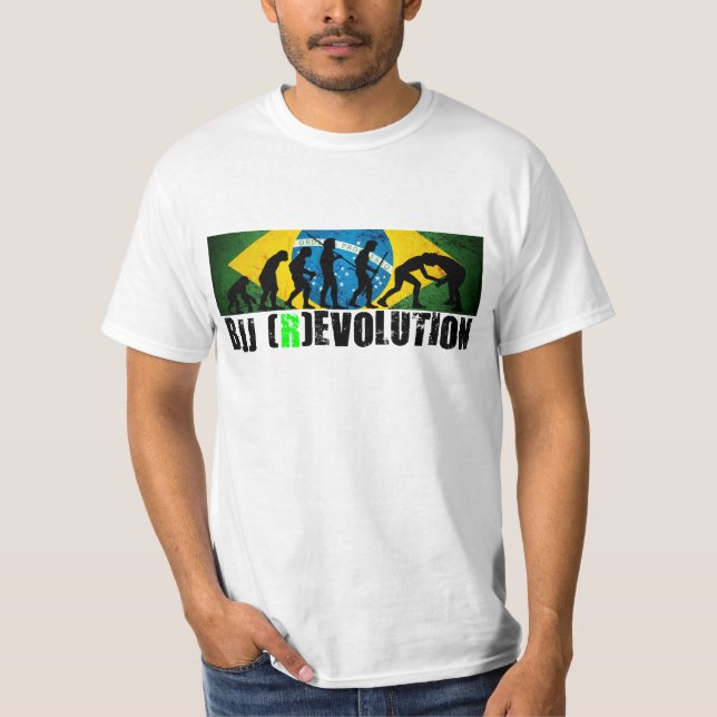 BJJ-evolution kartlägger (den Grapplers) Tee Shirt (Framsida)