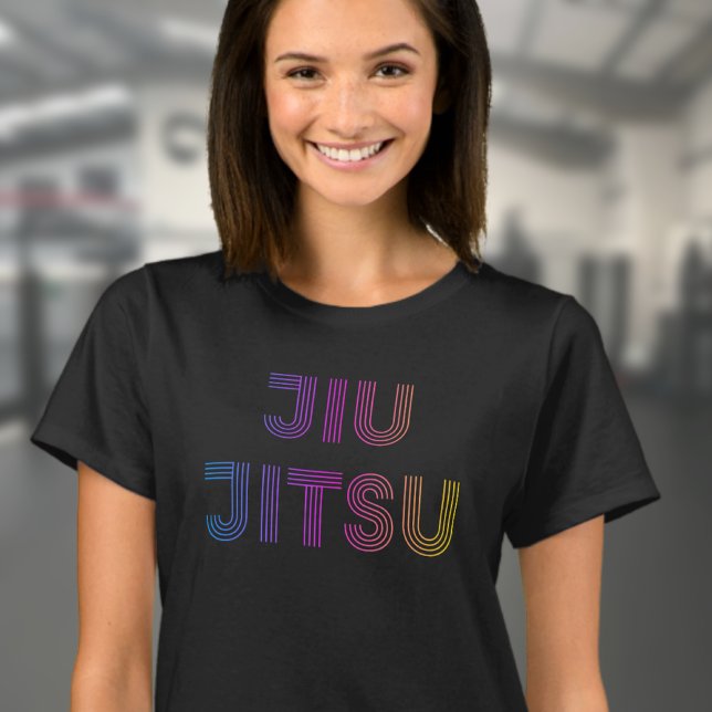 BJJ Funky Brazilian Jiu Jitsu Black T Shirt (Women's Jiu Jitsu T-shirt)