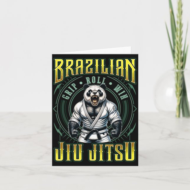 BJJ Grip Roll-vinst - Stark grappling Jiu Jitsu Kort (Framsida)