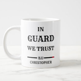 BJJ Guard We Trust Black Bälte Huge Jumbo Mugg