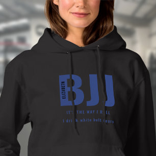BJJ hur jag lägger till ditt namn Blue Bälte Dam T Shirt