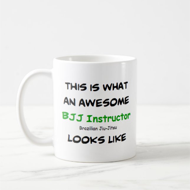 bjj-instruktör, fantastisk kaffemugg (Vänster)