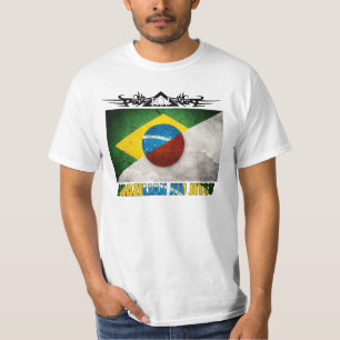BJJ Japan - Brazilian/japansk flaggafusion T Shirt