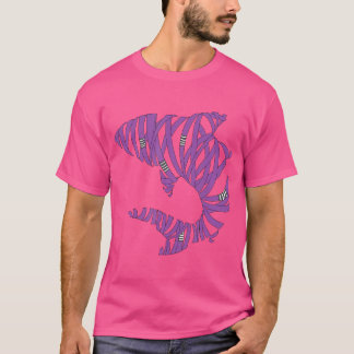 Bjj Jiu Jitsu Bälte Shark - Lila Bälte T Shirt