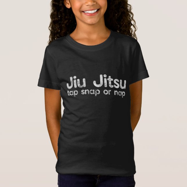 BJJ Jiu Jitsu Brasilien Martial Arts Tap Snap elle T Shirt (Framsida)