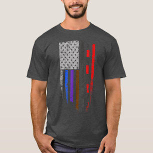 BJJ Jiu Jitsu Stars & Rand Flagga T Shirt