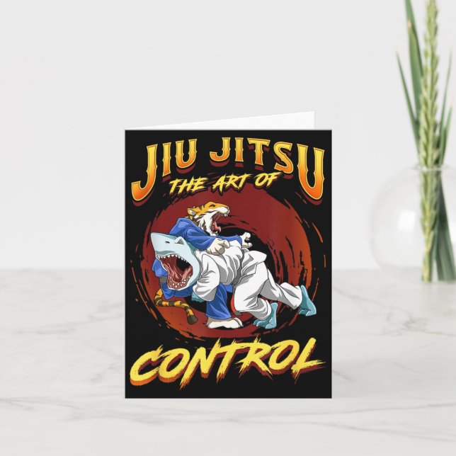 BJJ Konsten att Kontrollera - Grappling Jiu Jitsu  Kort (Framsida)