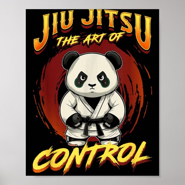 BJJ Konsten att Kontrollera - Grappling Jiu Jitsu  Poster (Framsidan)