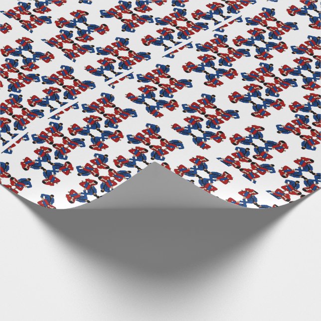 BJJ Leg Lock Presentpapper (Hörn)