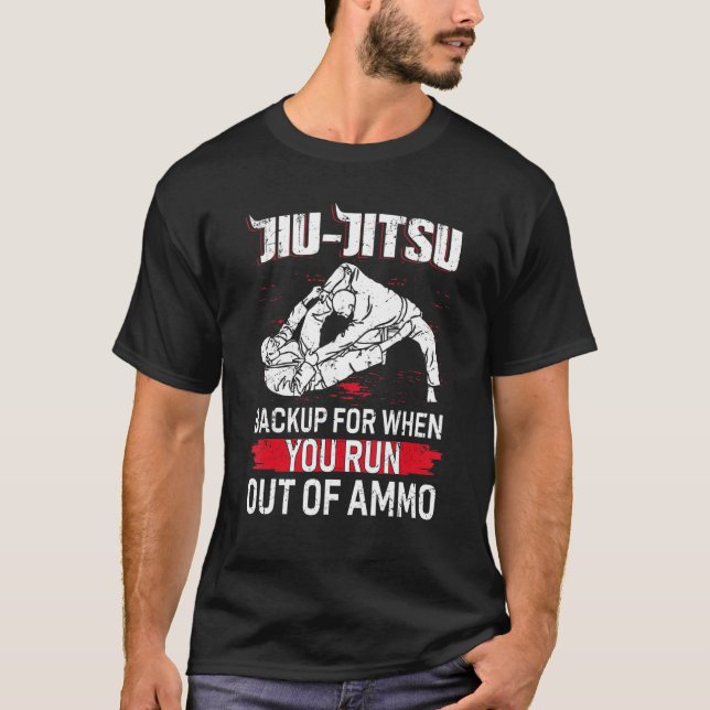 Bjj & Mma Design Brazilian Jiu Jitsu T Shirt (Framsida)