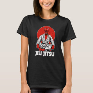 Bjj Oni Demon Red Brazilian Jiu Jitsu och Grappli T Shirt