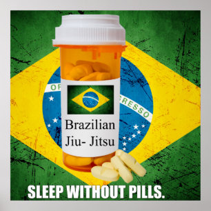 BJJ-sömn utan den stora affischen för Pills Poster