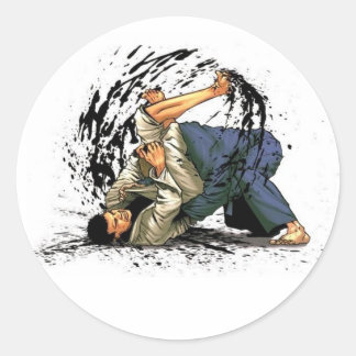 Bjj Sticker Runt Klistermärke