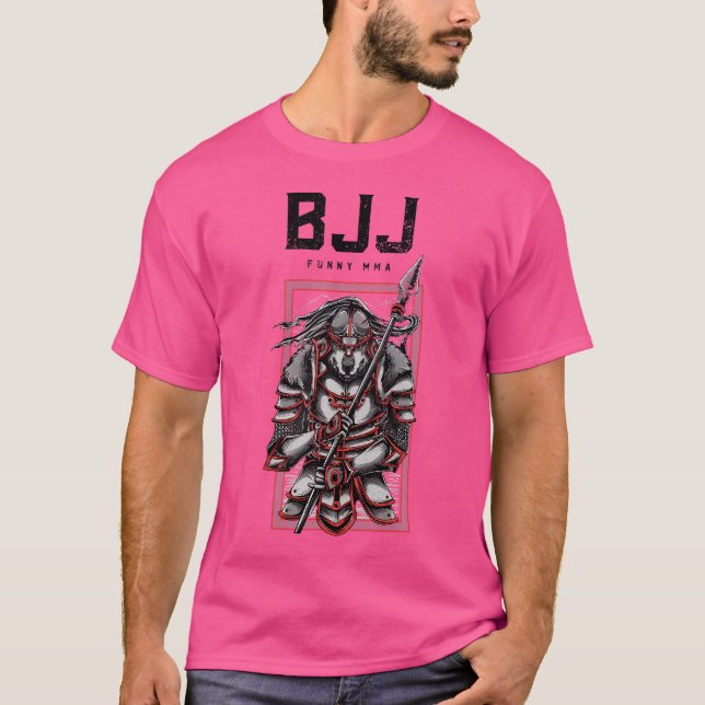 Bjj Varg Samurai Spear Jiu-Jitsu Grappling Mma Mua T Shirt (Framsida)