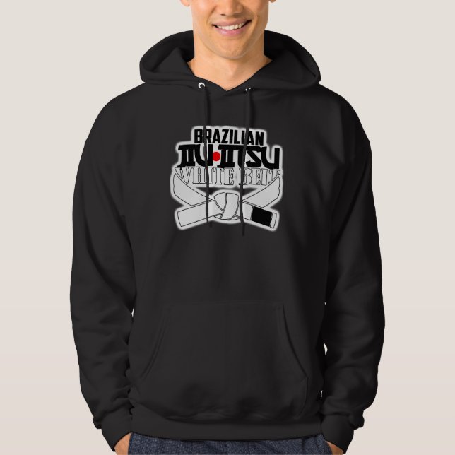 BJJ-vitbälte Hoodie (Framsida)
