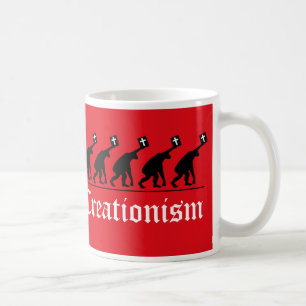 Bjöd för creationists evolve inte! kaffemugg