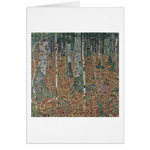 Björk av Gustav Klimt Hälsningskort