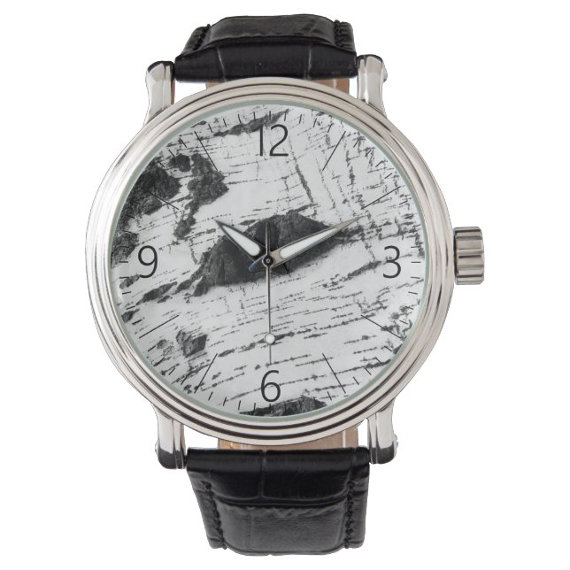 Björkbarksmönster Armbandsur (Framsida)