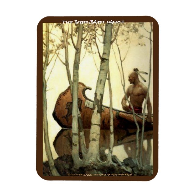 "Björkbåtskanot" Magnet (Vertikal)