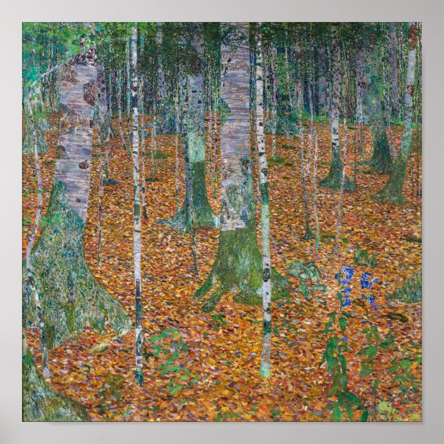 Björkskog | Gustav Klimt | Poster (Framsidan)