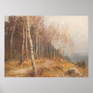 Björkskog – Hugo Mühlig Poster