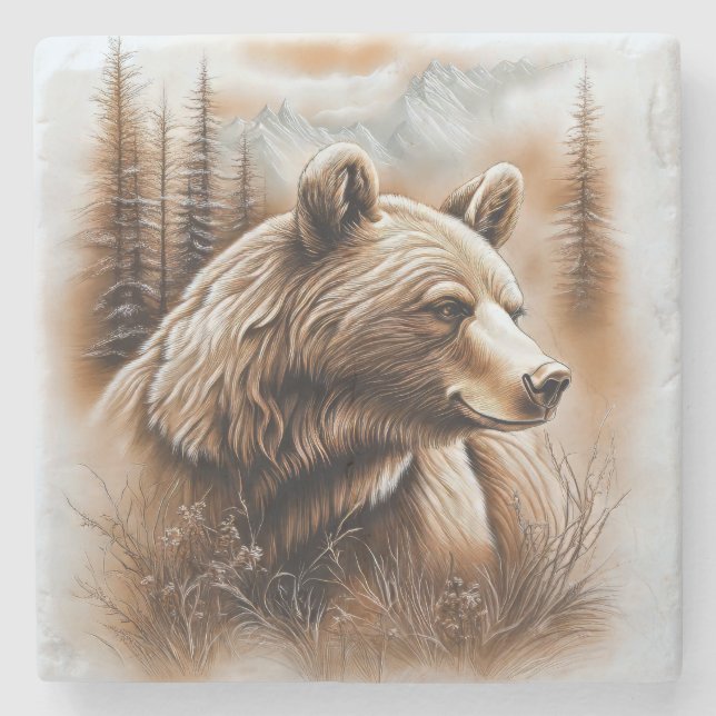 Björmarmor Underlägg (Framsidan)