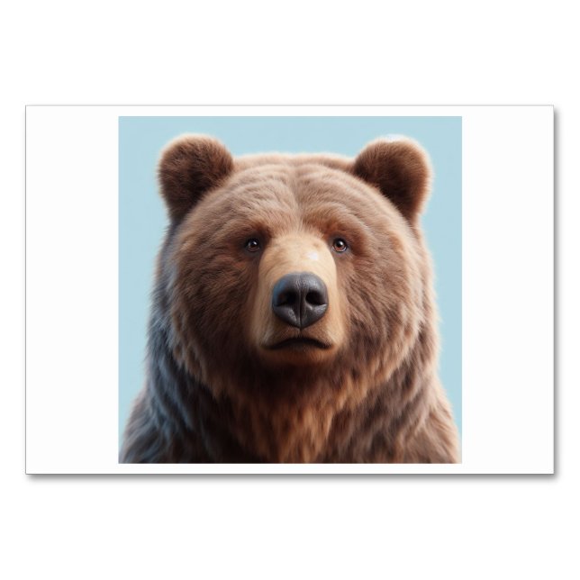 Björn (熊/く ま) - Japanska Flash-kort Bordsnummer (Framsidan)