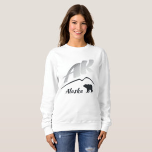 Björn (AK) för Alaska Kodiakbrunt - svart logoty T Shirt