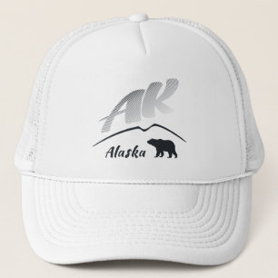 Björn (AK) för Alaska Kodiakbrunt - svart logoty Truckerkeps
