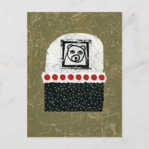 Björn är trött vykort