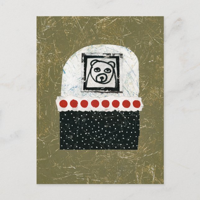 Björn är trött vykort (Framsida)