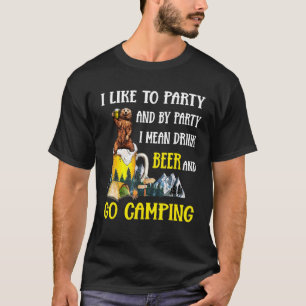 Björn att jag gillar Party I Elak dricker öl och g T Shirt