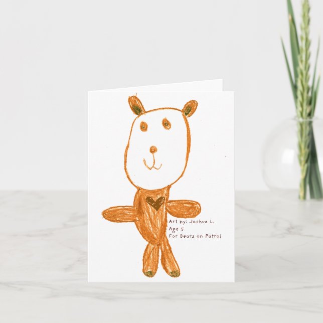 Björn av uppmuntran kort (Framsida)