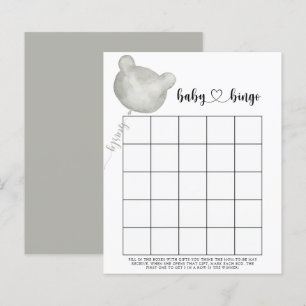 Björn Baby shower bingo spel