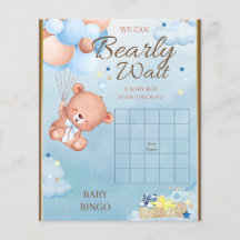 Björn Baby Shower Pojklek